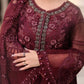 03 piece Embroidered Chiffon Suit - Ready To Wear