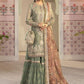 Sage Green Mysoori Embroidered Sharara Suit | Ready to Wear