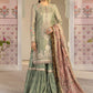 Sage Green Mysoori Embroidered Sharara Suit | Ready to Wear
