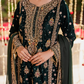 Emerald Elegance Zardozi Velvet Formal Suit | RTW