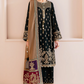 Chandni Velvet Suit Ready To Wear With Organza Embroidered Dupatta