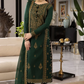 Emerald Mist Sequins Chiffon 3-Piece Ready-to-Wear Suit
