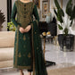 Emerald Mist Sequins Chiffon 3-Piece Ready-to-Wear Suit