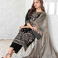 03-Piece Stitched Velvet Suit With Maysori Dupatta