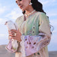 Pastel Chikankari Embroidered Lawn Suit with Organza Dupatta |RTW