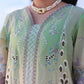 Pastel Chikankari Embroidered Lawn Suit with Organza Dupatta |RTW